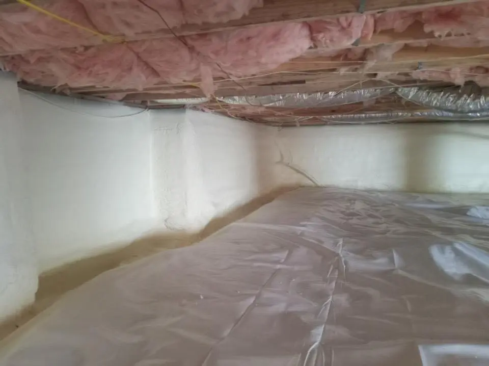 Crawl space encapsulation with closed-cell spray foam for Roof Maintenance in Northglenn